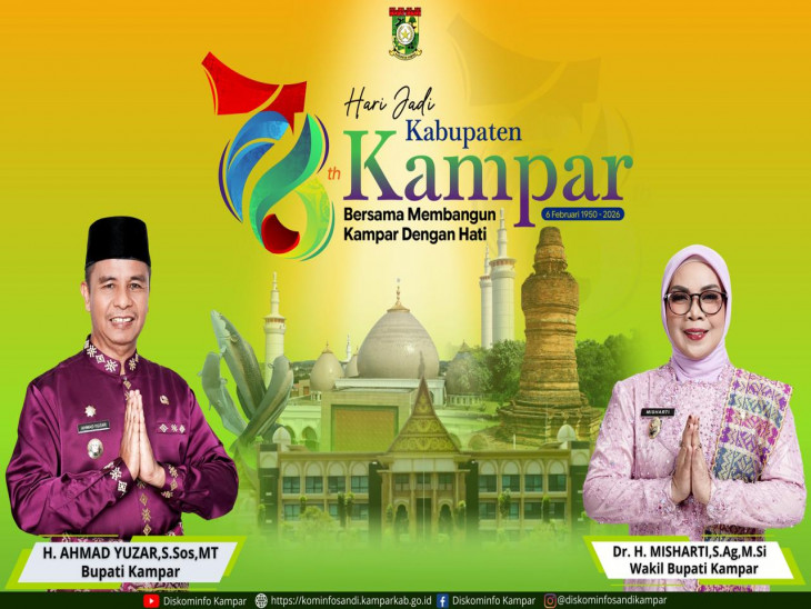 Semarakan Hari Jadi Kampar Ke 76, Bupati Kampar Keluarkan Himbauan