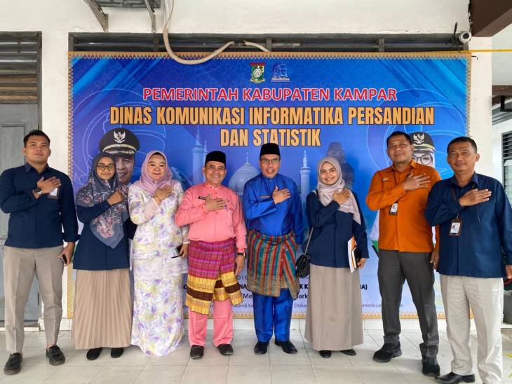 Jalin Silaturahmi dan Audiensi dengan BPS, Kominfo Kampar Saling Bersinergi dan Singkronisasi