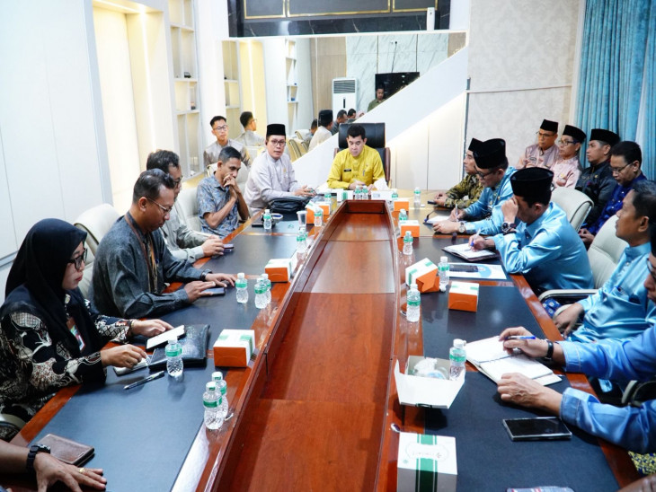 Pemkab Kampar Gelar Rapat Persiapan Pelantikan HKTI Provinsi Riau Dan Panem Raya Padi