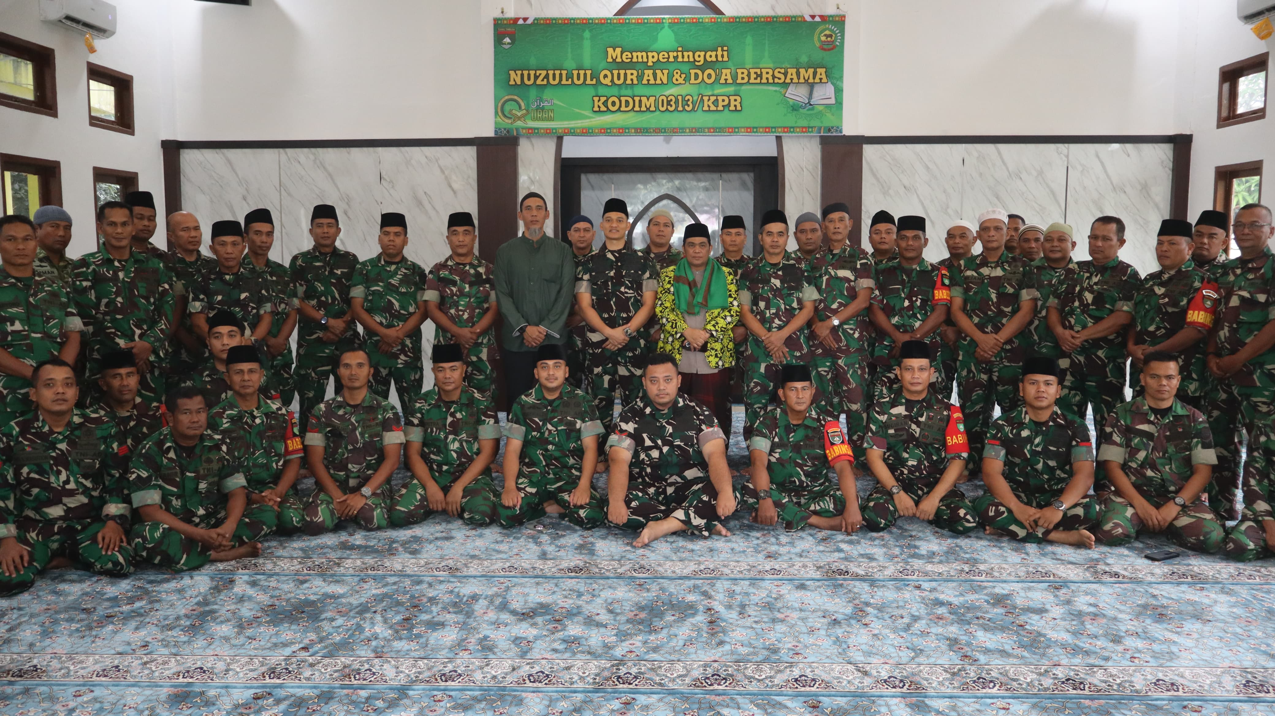 Kodim 0313/KPR Peringati Nuzul Quran, Perkuat Iman dan Doakan Keselamatan Bangsa