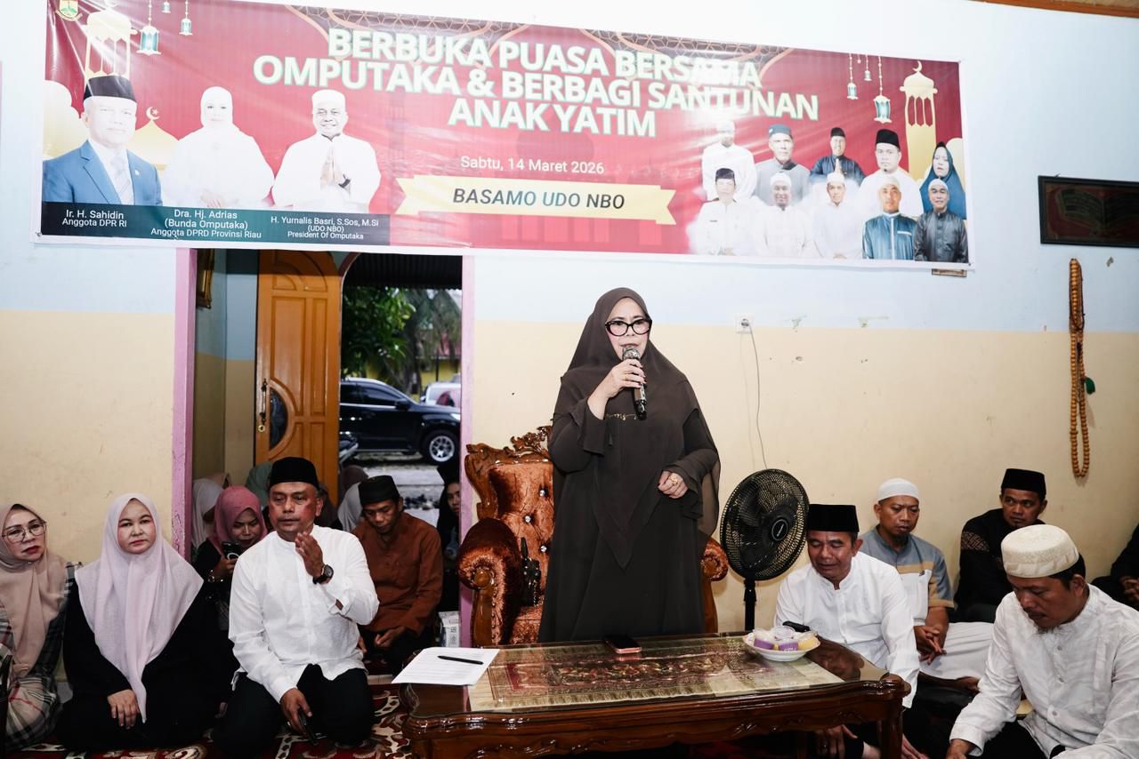 Didampingi Presiden OMPUTAKA, Hj. Adrias Hadiri Buka Puasa Bersama dan Santunan Anak Yatim