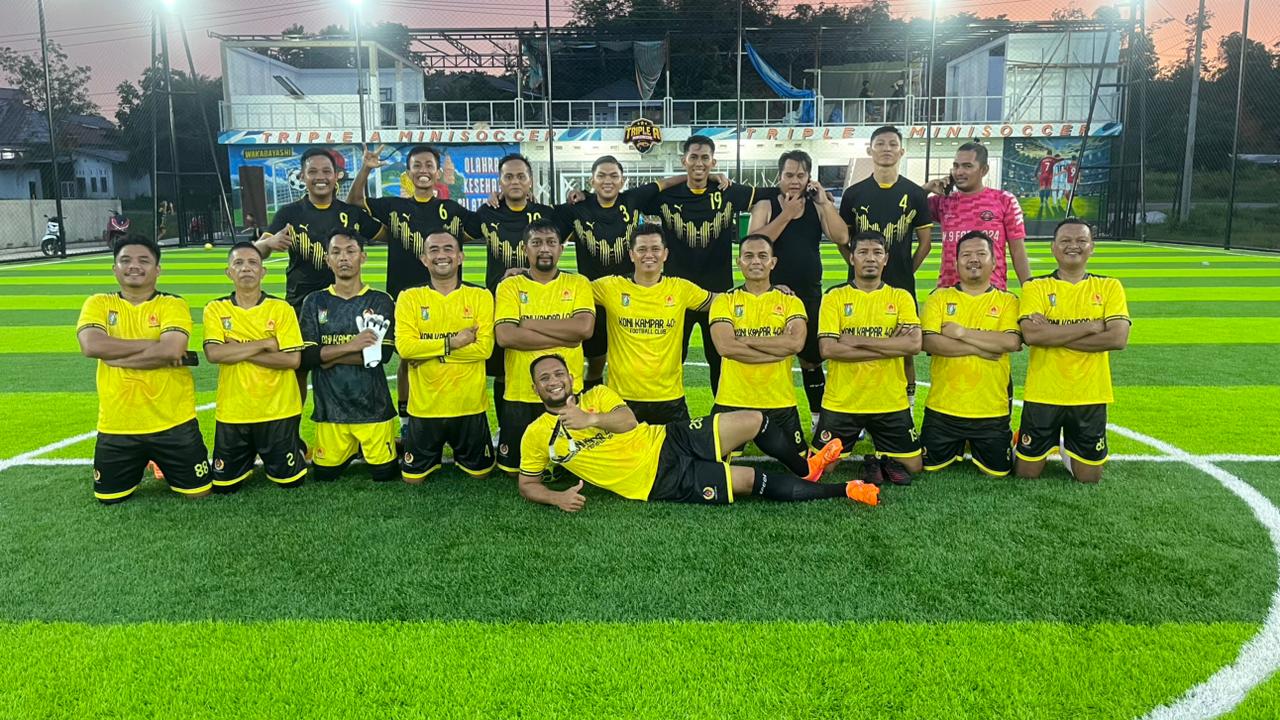 Syawal Apresiasi KONI Kampar Gelar Laga Trofeo Fun Mini Soccer, PWI Kampar Keluar Sebagai Pemenang