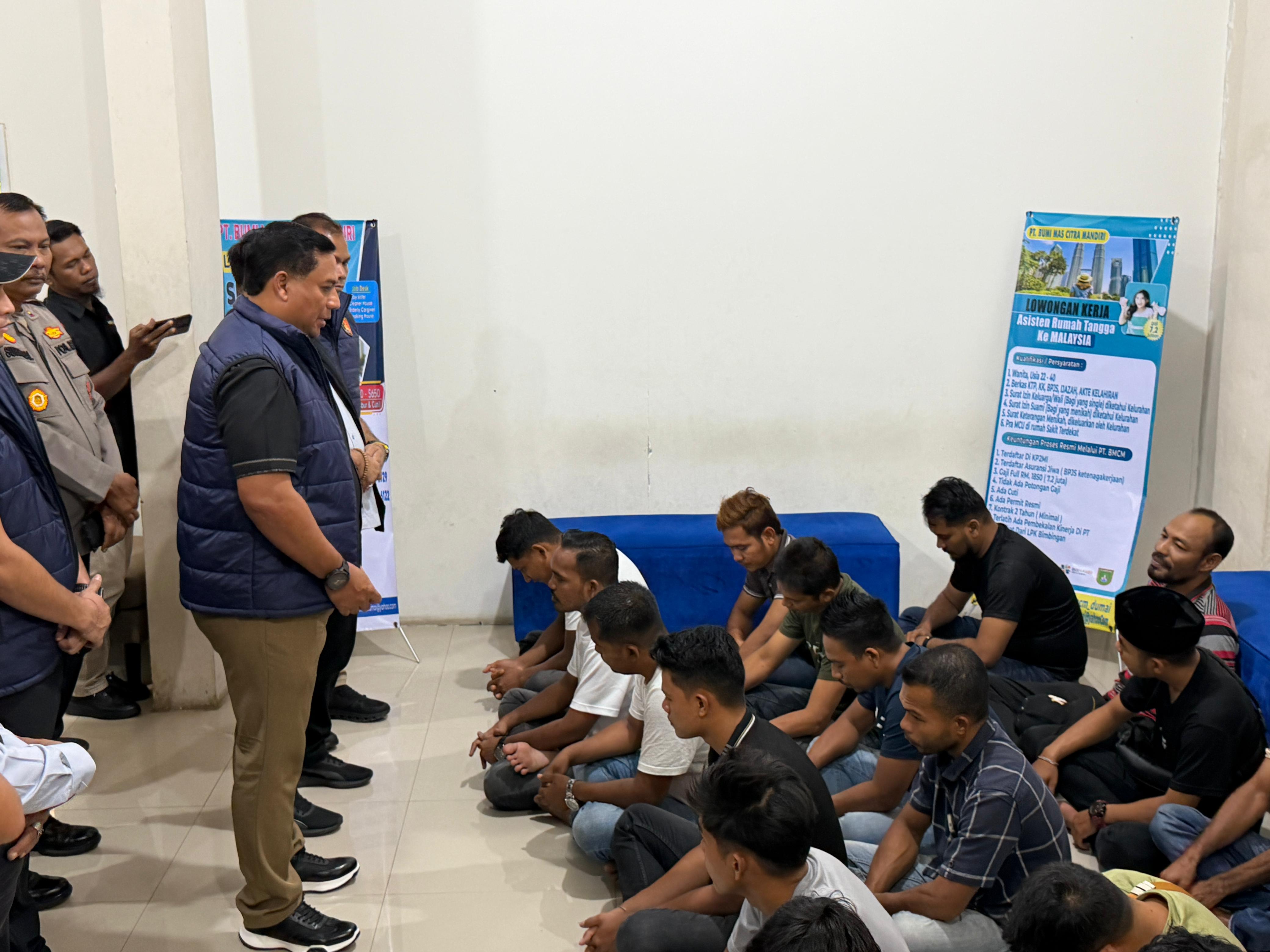 Polisi Gagalkan Pengiriman PMI Ilegal Ke Malaysia, dan Mengamankan 63 Orang