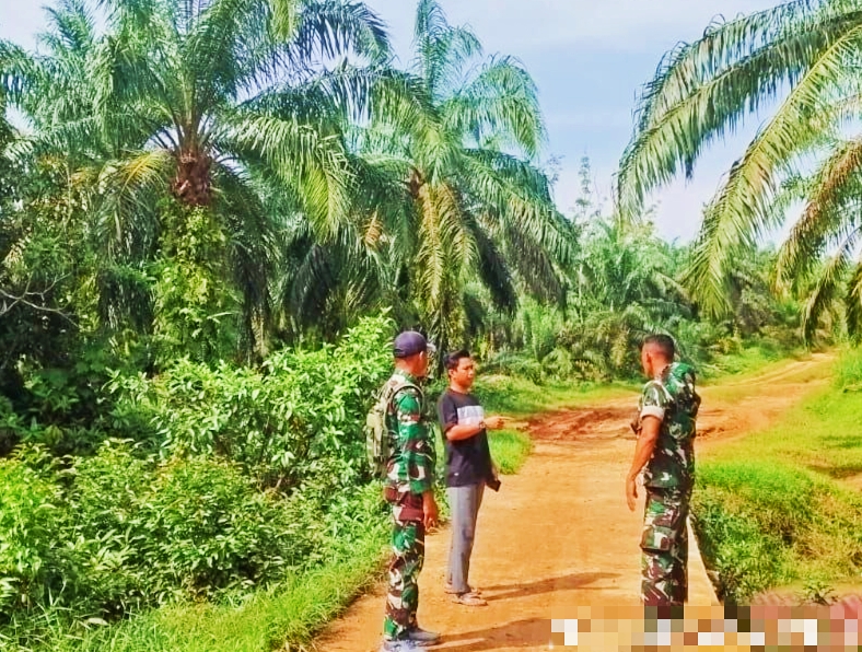 Babinsa Koramil 02 Rambah Kodim 0313/KPR Tingkatkan Patroli Kathutla