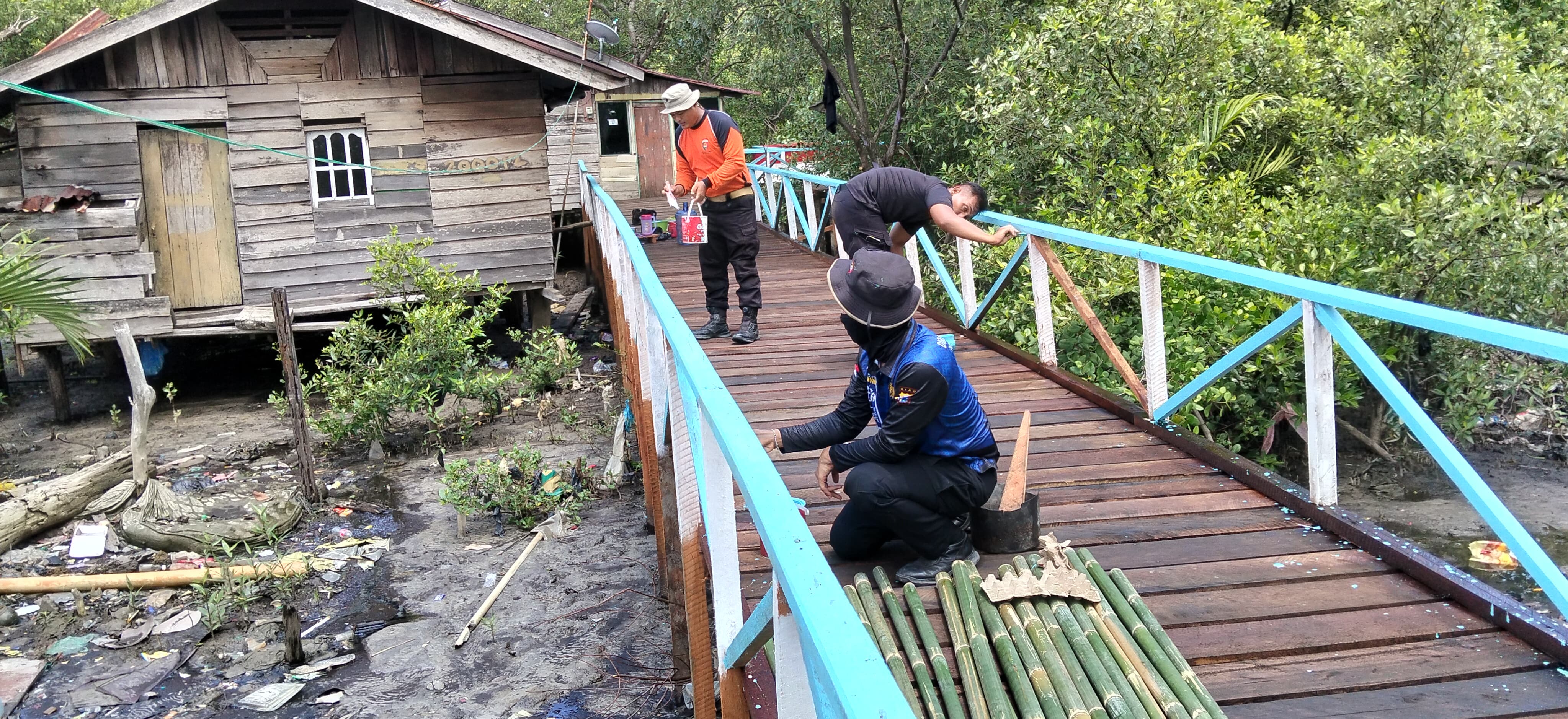 Jembatan Presisi Merah Putih Bengkalis Tuntas 100 Persen, Bukti Nyata Pengabdian Brimob