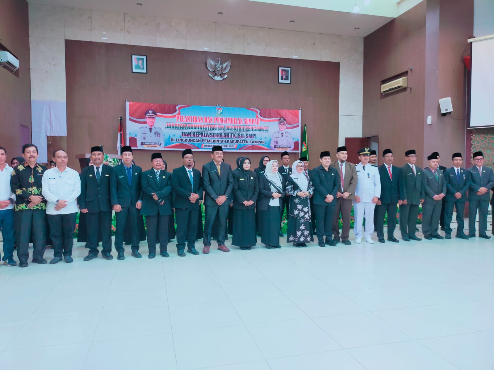 17 Pejabat Kampar Resmi Dilantik, Wabup Kampar Ingatkan Pejabat Terkait Sumpah dan Janji