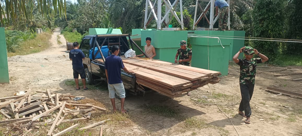 Logistik Lantai Tiba, Pembangunan Jembatan Garuda Muara Musu Bersiap Masuki Tahap Pemasangan Papan