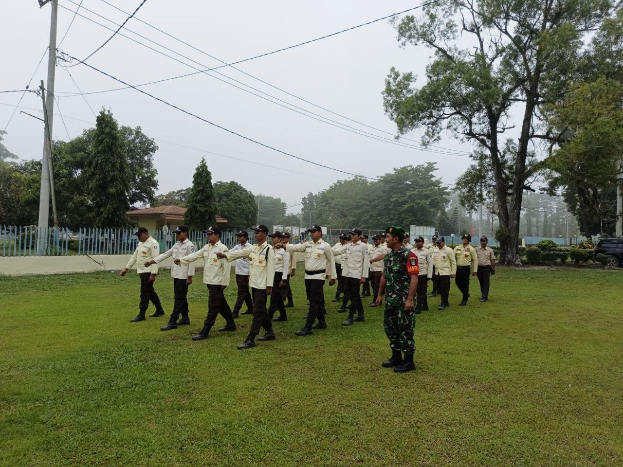 Latih PBB, Serka Dedy Junianto: Para Security Antusias dan Semangat Mengikuti Latihan Ini
