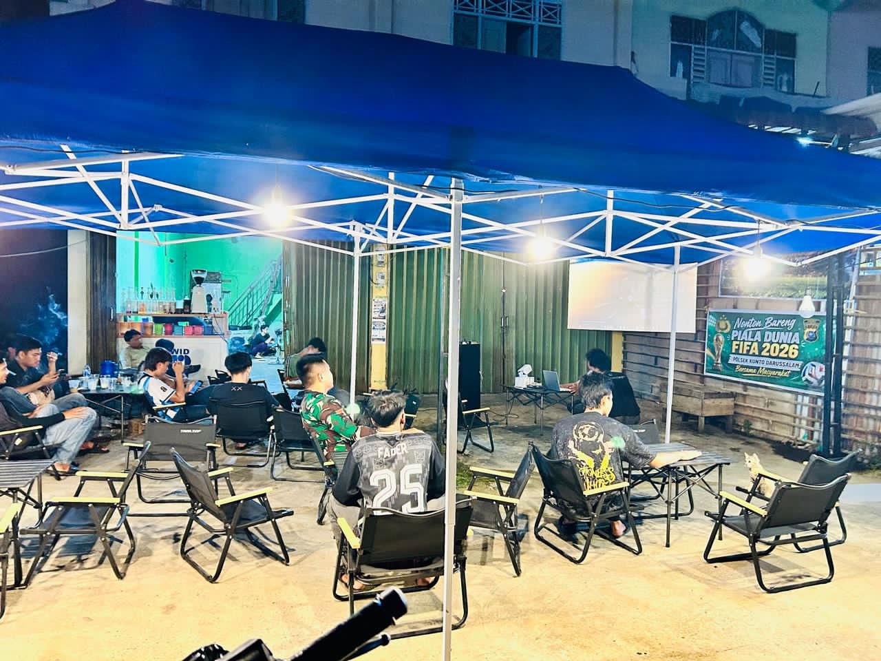 Pratu Abi Mayu Gelar Nobar bersama Masyarakat