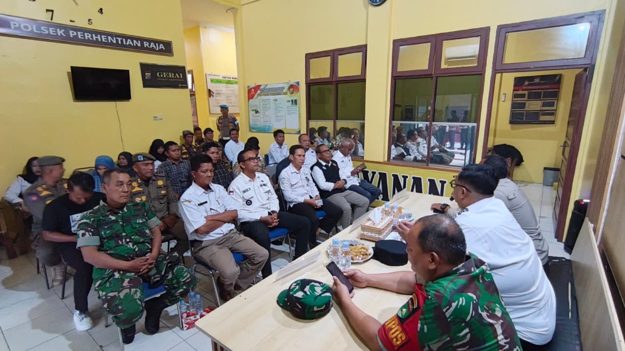 Danramil 06 Siak Hulu Hadiri Rapat Koordinasi Penanggulangan Karhutla