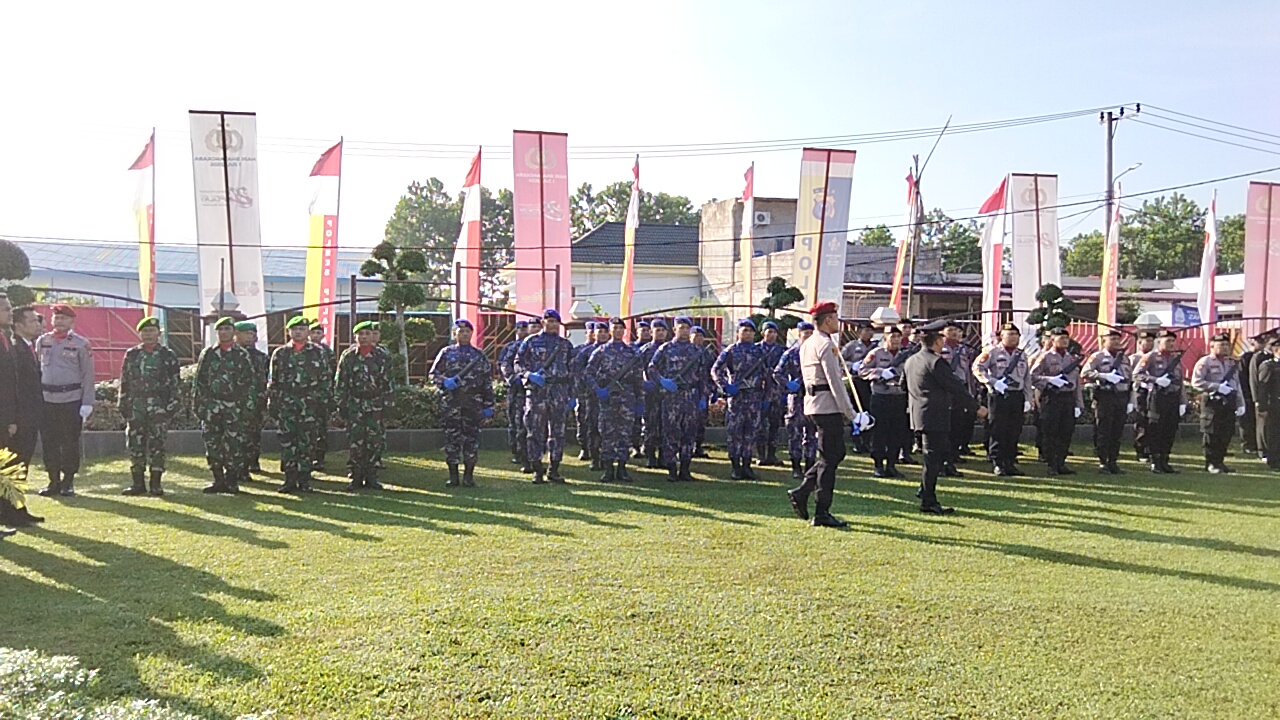 TNI-Polri Kompak, Babinsa Koramil 03/Bunut Hadiri HUT Bhayangkara ke-80