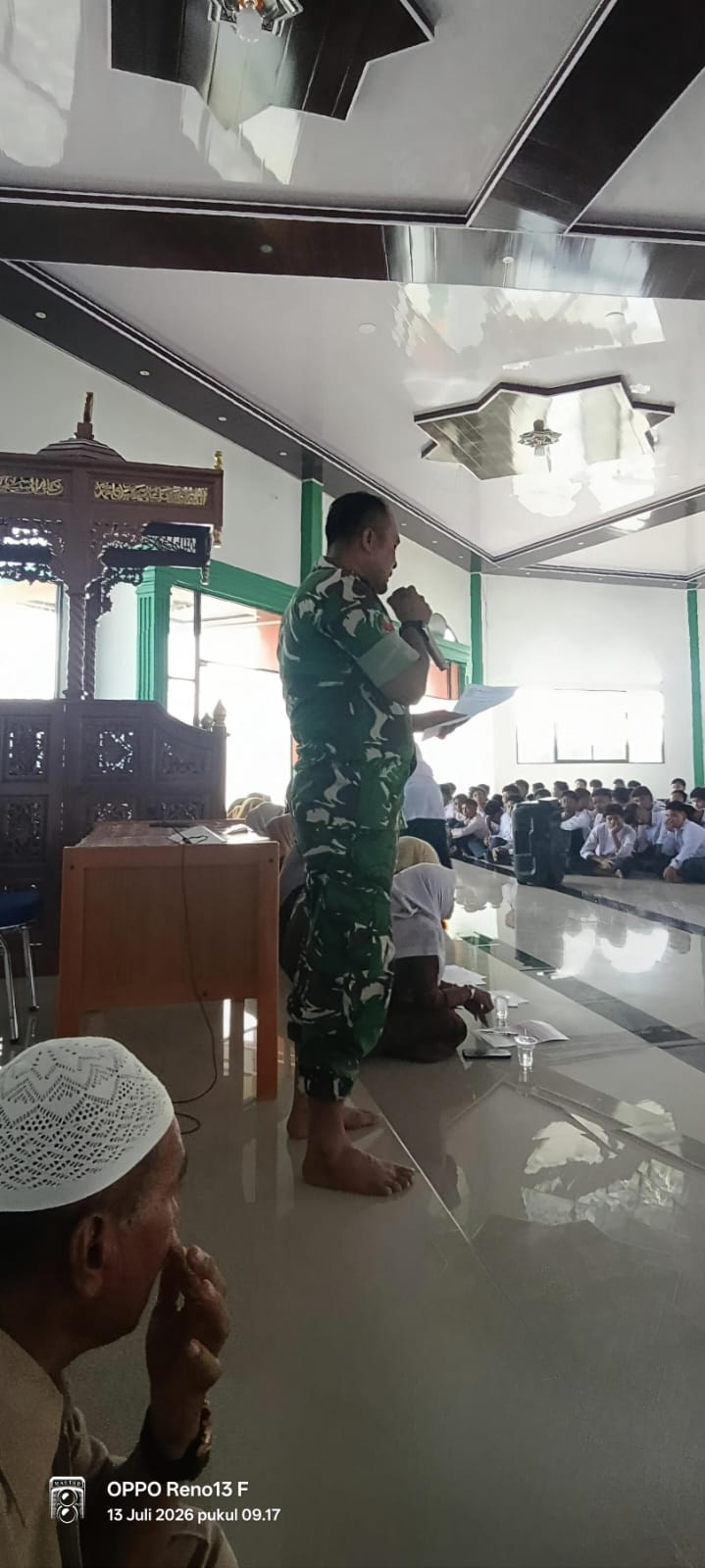 Peduli Generasi Muda Bangsa, Babinsa Koramil 14/Kepenuhan Berikan Sosialisasi Bahaya Narkoba