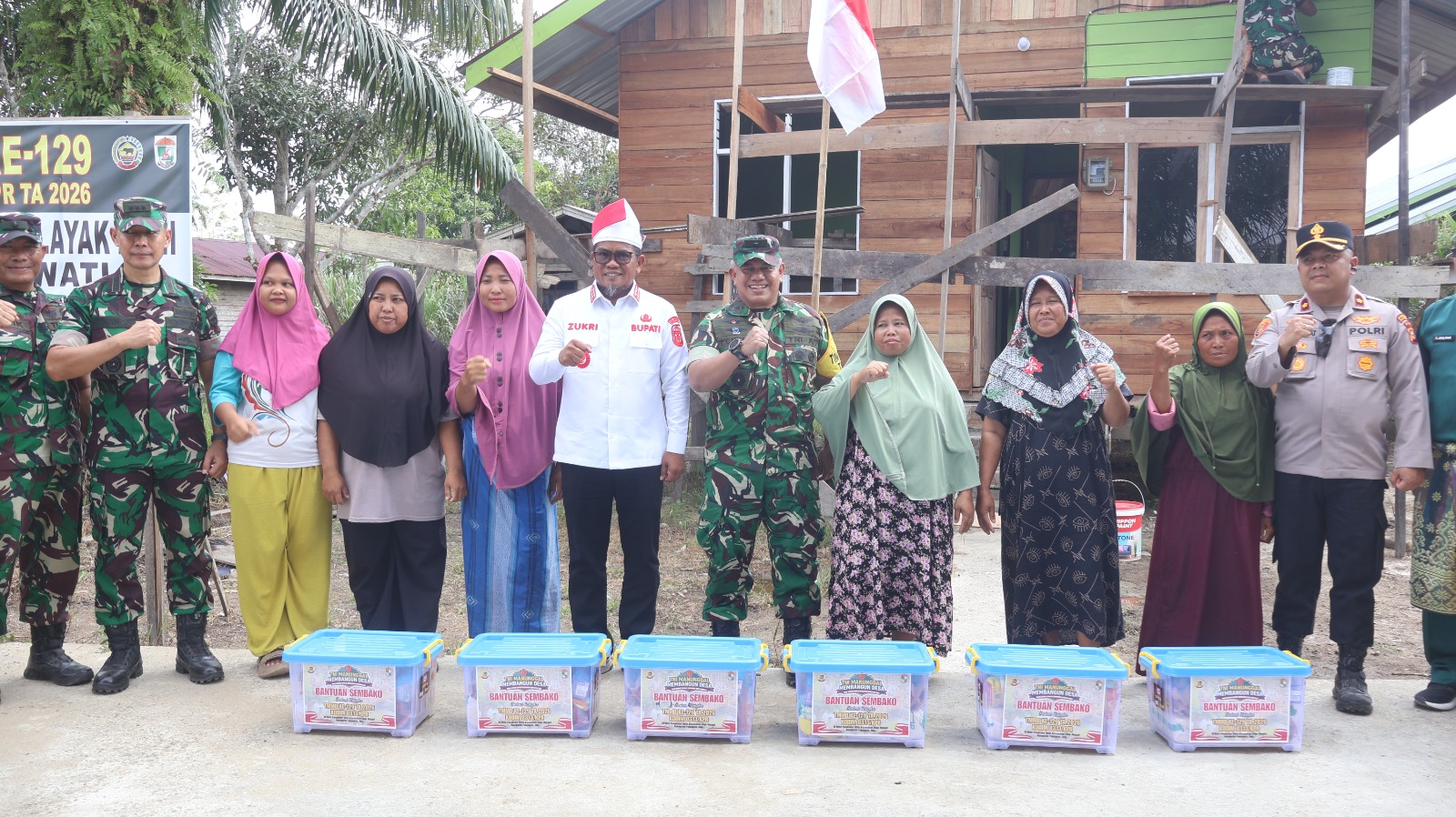 Tinjau Hasil Pembangunan TMMD ke 129, Tim Wasev Mabesad Evaluasi Sasaran Fisik