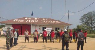 Babinsa Koramil 10 Kunto Darussalam Kodim 0313/KPR Hadiri Apel Kesiapsiagaan Pencegahan Karhutla