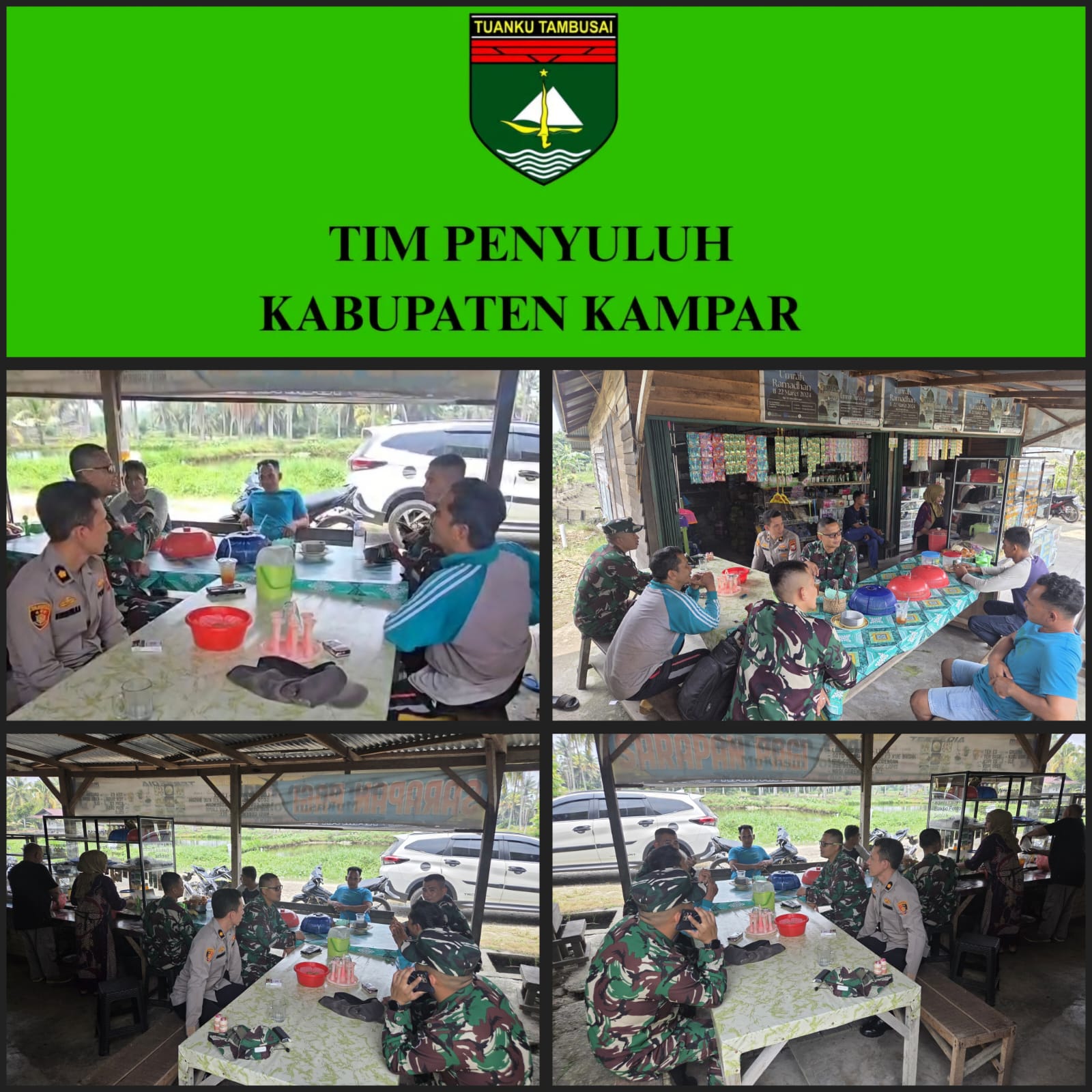Perkuat Pemahaman, Tim Penyuluh Karhutla Mabes TNI Gelar Sosialisasi dan Komsos di Kabupaten Kampar