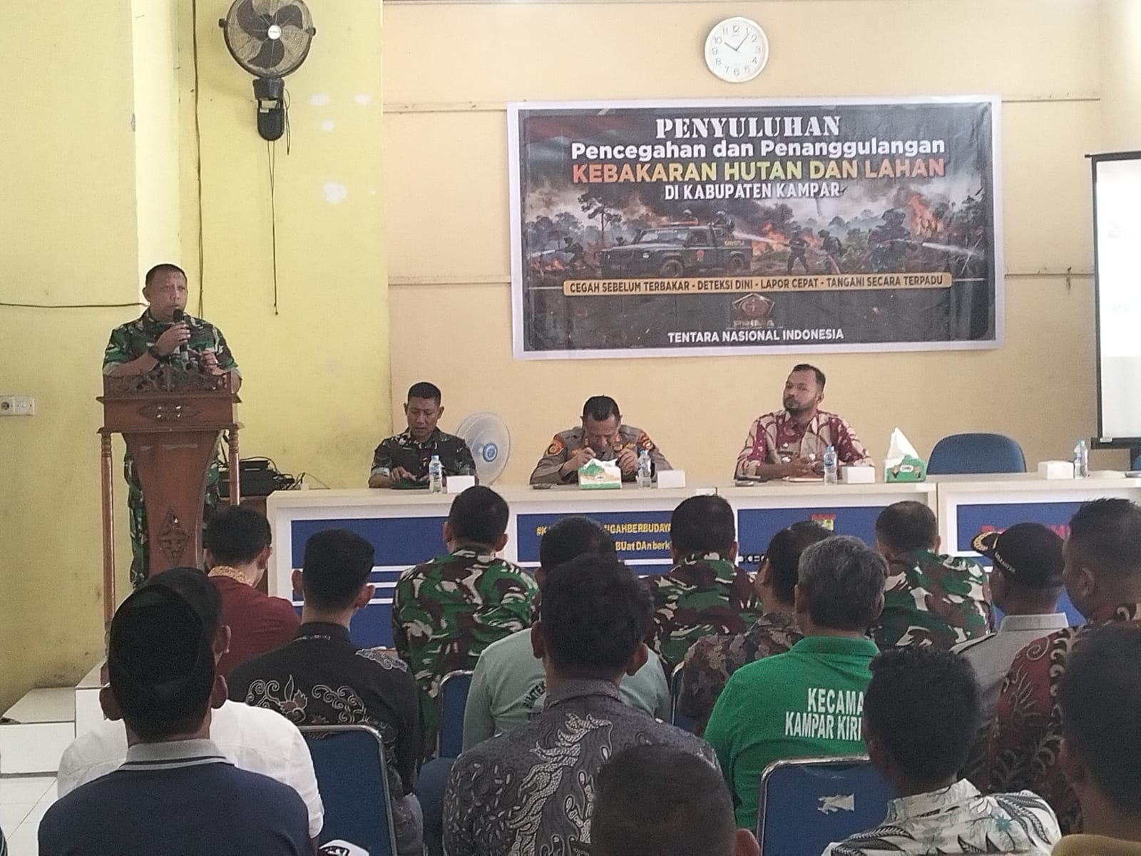 Tim Mabes TNI Dipimpin Brigjen TNI Sudarma Setiawan Gelar Tegaskan Hukum Pembakaran lahan