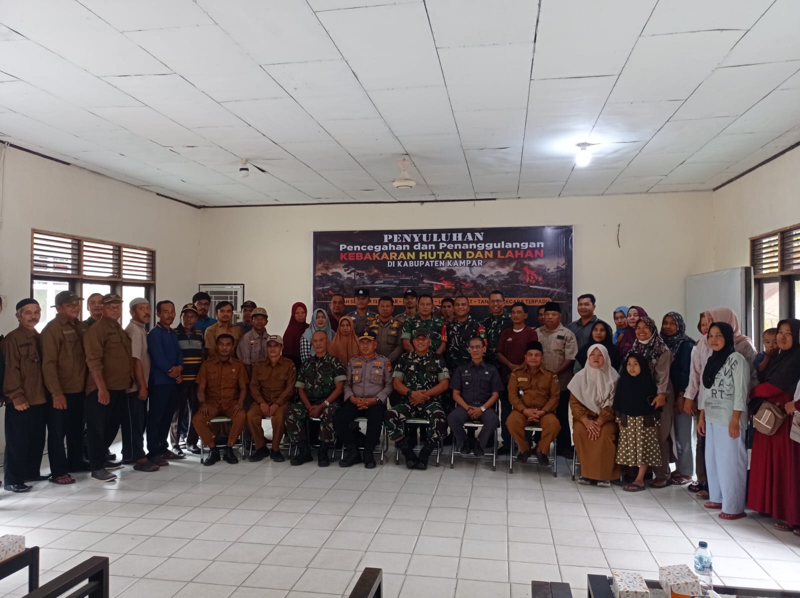 Jangkau Dua Lokasi Sekaligus, Brigjen TNI Sudarma Setiawan Pimpin Edukasi Karhutla di Siak Hulu