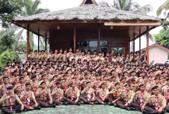 Penutupan Orientasi dan Pengukuhan Pramuka Saka Wira Kartika Kodim 0313/ KPR Angkatan IX Tahun 2024