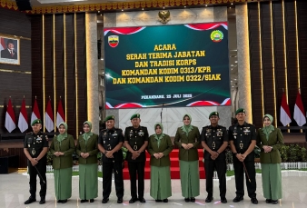 Estafet Kepemimpinan, Letkol Czi Satriady Prabowo Jabat Komandan Kodim 0313/KPR
