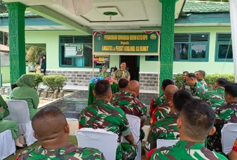 Dandim 0313/Kpr Laksanakan Kunjungan Kerja Ke Makoramil 03/ Bunut