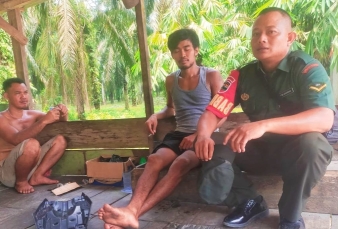 Serda Nurhadi Seto Melaksanakan Komsos bersama Warga di Pos Ronda