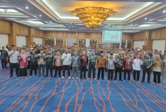 Wakil Bupati Rohul bersama Dandim 0313/KPR Buka Sosialisasi Pembentukan Koperasi Desa Merah Putih 