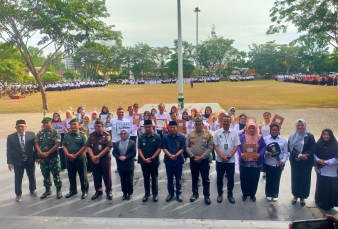 Wakili Dandim, Danramil 01/Bkn Hadiri Peringatan Hari Kesehatan Nasional (HKN) ke - 61 Tahun 2025