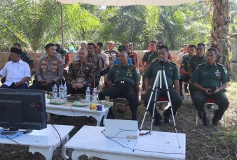 KODIM 0313/KPR Dukung Penuh Swasembada Pangan, Ikuti Arahan KASAD Melalui Zoom meet 