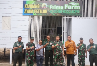 Kodim 0313/Kpr Dampingi Tim Ditjen Strahan Kemhan Kunjungi Pemkab Kampar untuk Koordinasi Strategis