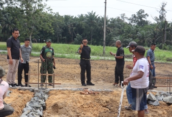 Dandim 0313/KPR Tinjau Langsung Pembangunan Koperasi Desa dan Kelurahan Merah Putih