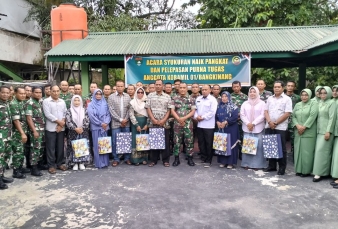 Koramil 01/Bangkinang Gelar Syukuran Kenaikan Pangkat dan Pelepasan Purna Tugas   