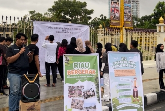 Aktivis Lingkungan Gaungkan Penetapan Hari Ekosistem Riau di CFD Pekanbaru