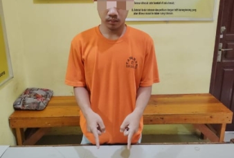 Polsek Kampar Kiri Hilir Amankan Pemuda Saat Patroli Sambang Warga