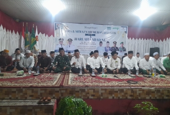 Danramil 04/Pkl Kuras Hadiri Giat Isra Miraj Nabi Muhammad SAW dan Harlah 1 Abad NU