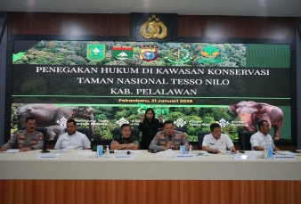 Polda Riau Tetapkan 9 Tersangka Kasus Perusakan dan Perambahan di TNTN