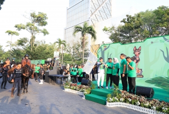 Polda Riau Gelar Pet Parade Kenang Reno, Anjing Pelacak K9 Pahlawan Kemanusiaan