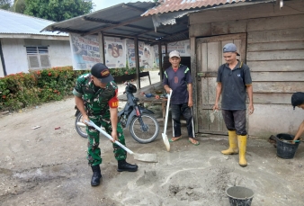 Jalin Kemitraan, Babinsa Koramil 07/Kampar Kembali Goro Bersama Warga Binaan