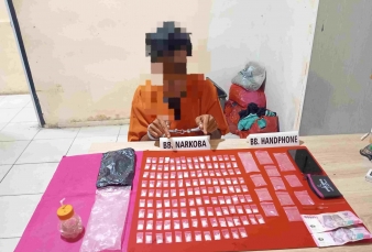 Satnarkoba Polres Kampar Ringkus Pengedar Sabu di Kampa, 132 Paket Diamankan