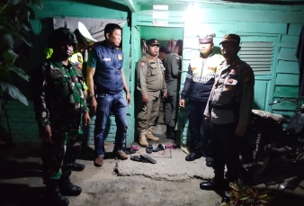 Ciptakan Situasi Kondusif Jelang Ramadan, Babinsa dan Polsek Pangkalan Kuras Lakukan Razia