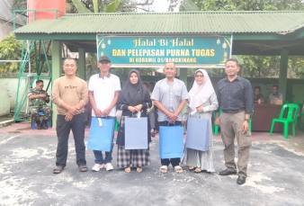 Lepas Dua Prajurit Terbaik, Koramil 01/Bangkinang Gelar Tradisi Purna Tugas Penuh Haru