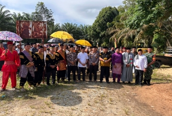 Babinsa Kopka Jupri Hendri Hadiri Acara Halal Bihalal, Pererat Silaturahmi di Desa Gunung Malelo