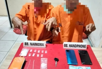 Satresnarkoba Polres Kampar Tangkap Dua Pengedar Narkoba