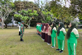 Babinsa Seleksi Paskibra Tingkat Kabupaten di Kec.Bandar Petalangan