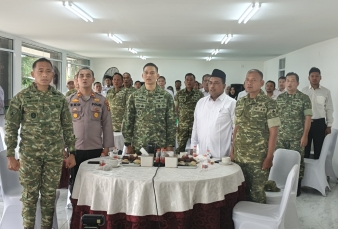 Dandim 0313/KPR Bersama Forkopimda Kampar Hadiri Peresmian 1060 Titik KDKMP oleh Presiden RI Secara 