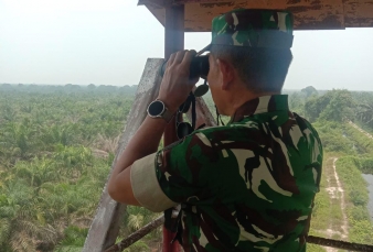 Deteksi Dini Karhutla, Tim Penyuluh Mabes TNI Pantau lewat Menara dan Sumber Air 