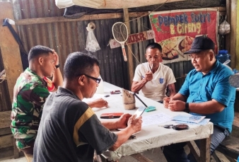 Babinsa Koramil 02 Rambah Kodim 0313/KPR Himbau Warga soal Bahaya Judi Online