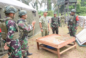 Danrem 031/WB Tinjau Latihan Yonif 132/BS, Pastikan Kesiapan Prajurit Hadapi Operasi di Papua