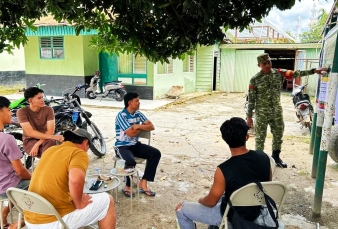 Praka Abi Mayu Syahputra Sosialsiasikan Penerimaan Calon Personil TNI AD